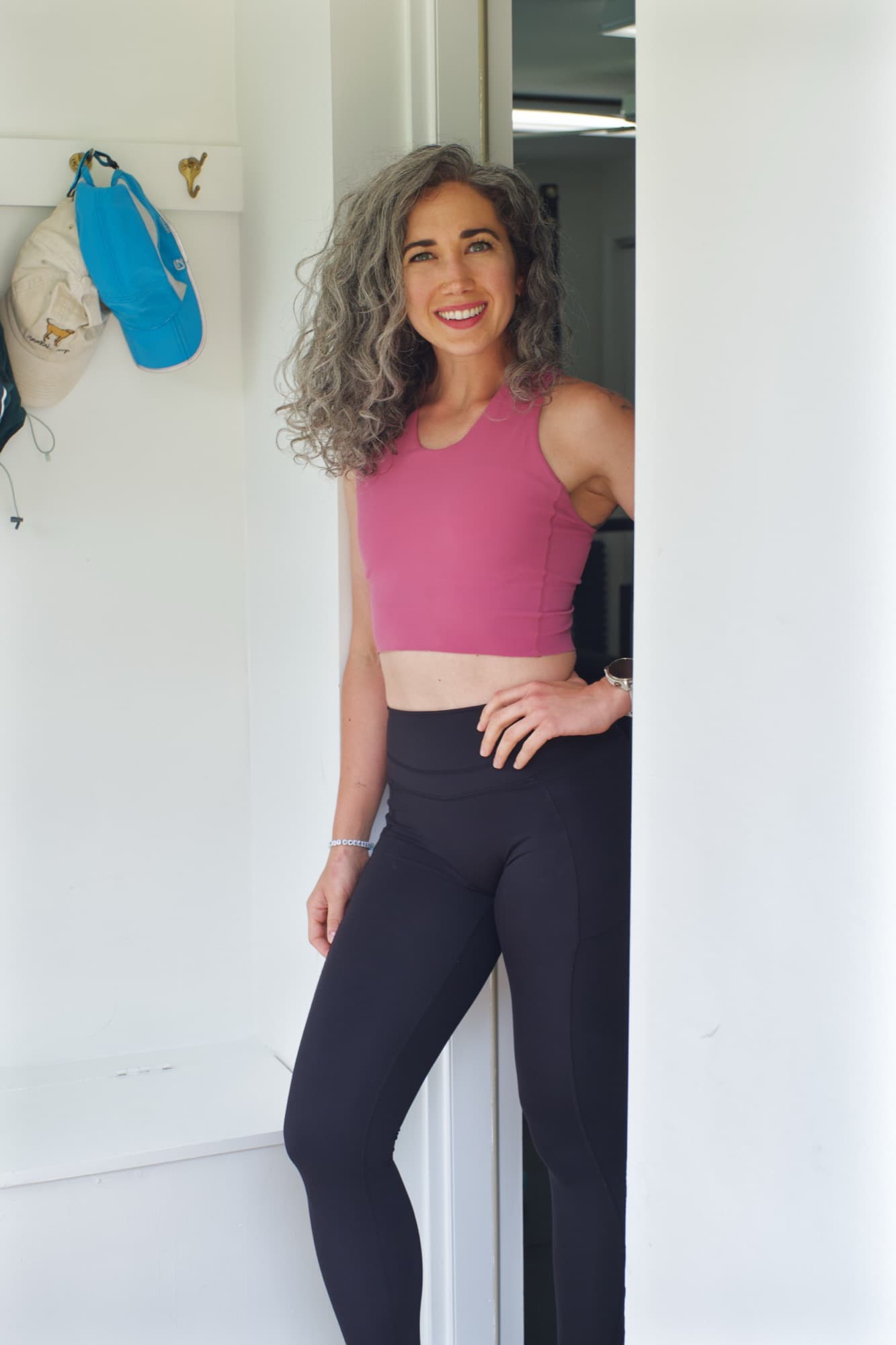 Tarah Romano, personal trainer and endurance coach, in her private Arlington studio